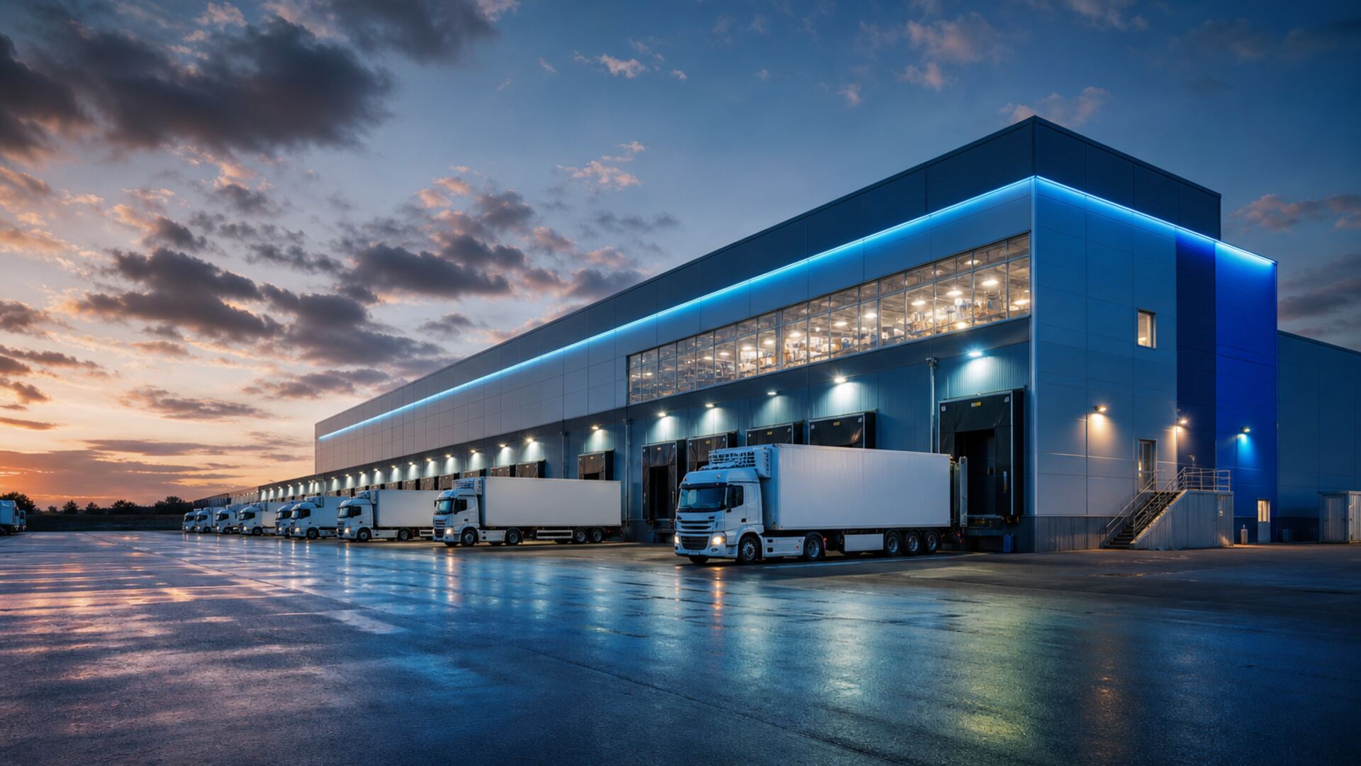 3PL logistics fleet at FFG warehouse